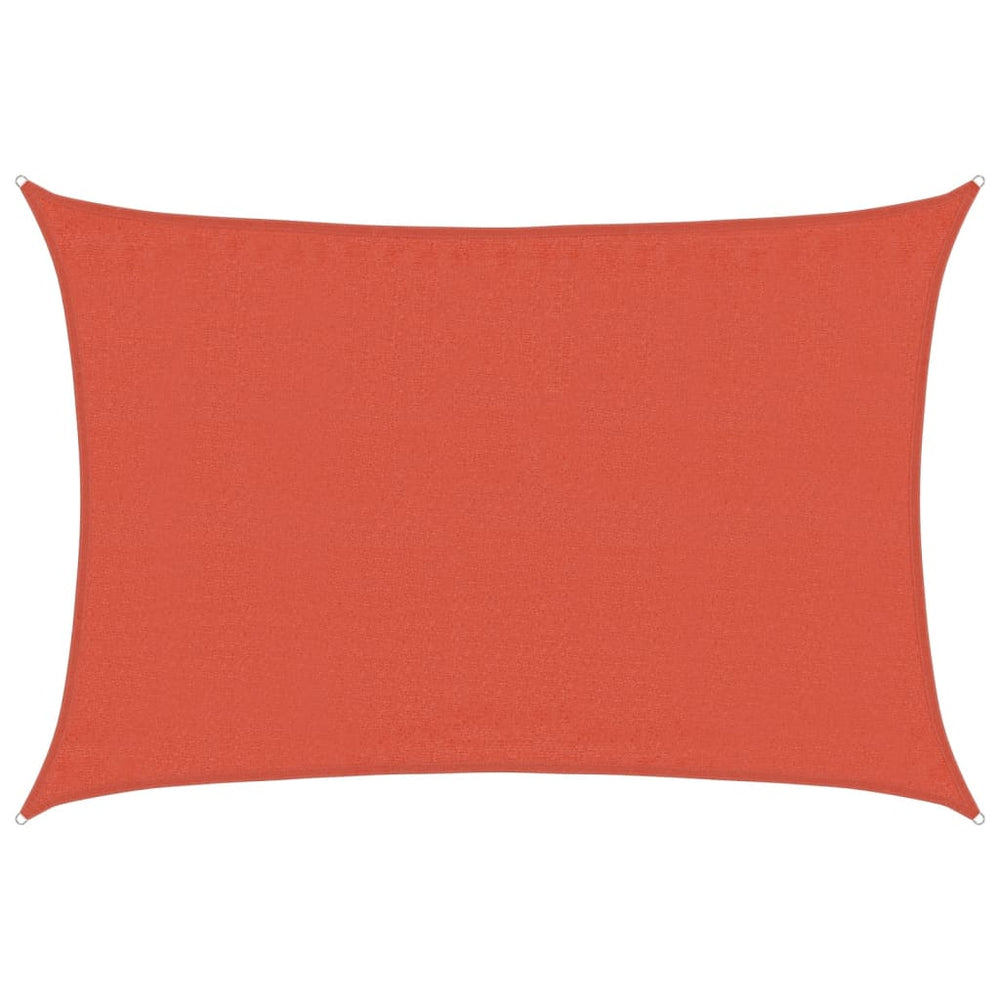vidaXL Voile d'ombrage rectangulaire 160 g/m² terre cuite 3,5x5 m HDPE