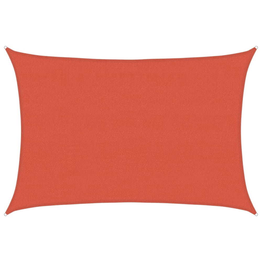 vidaXL Voile d'ombrage 160 g/m² Rouge terre cuite 4x5 m HDPE