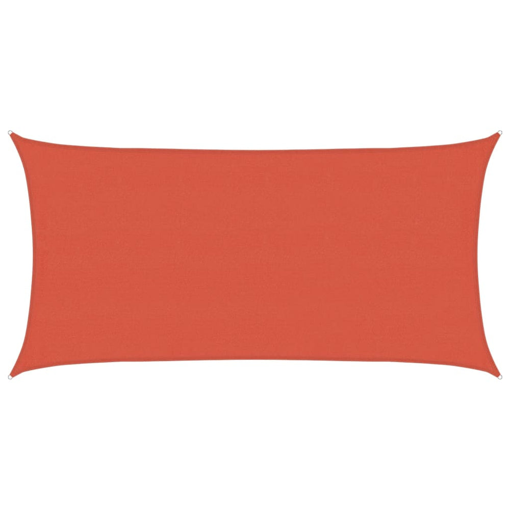 vidaXL Voile d'ombrage 160 g/m² Rouge terre cuite 4x7 m PEHD