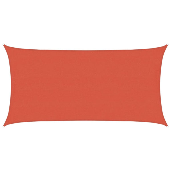 Sonnensegel 160 g/m² Terrakottarot 4x7 m HDPE