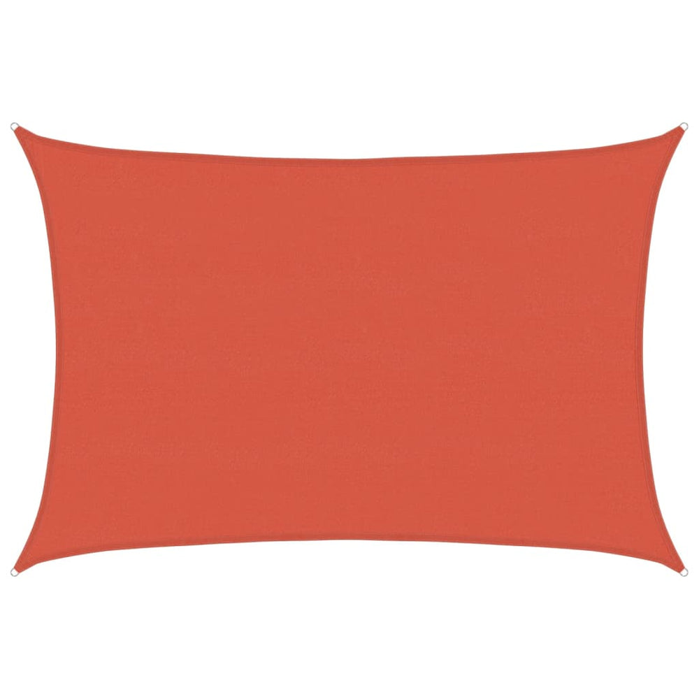 vidaXL Voile d'ombrage 160 g/m² Rouge terre cuite 5x7 m PEHD