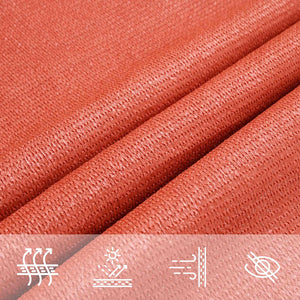 vidaXL Voile d'ombrage triangulaire 160 g/m² rouge terre cuite 4x5x5 m HDPE