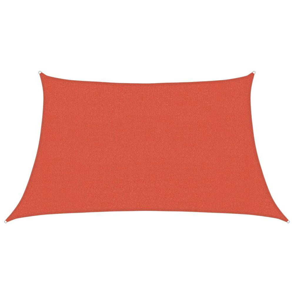 vidaXL Voile d'ombrage 160 g/m² Rouge terre cuite 3/4x2 m HDPE