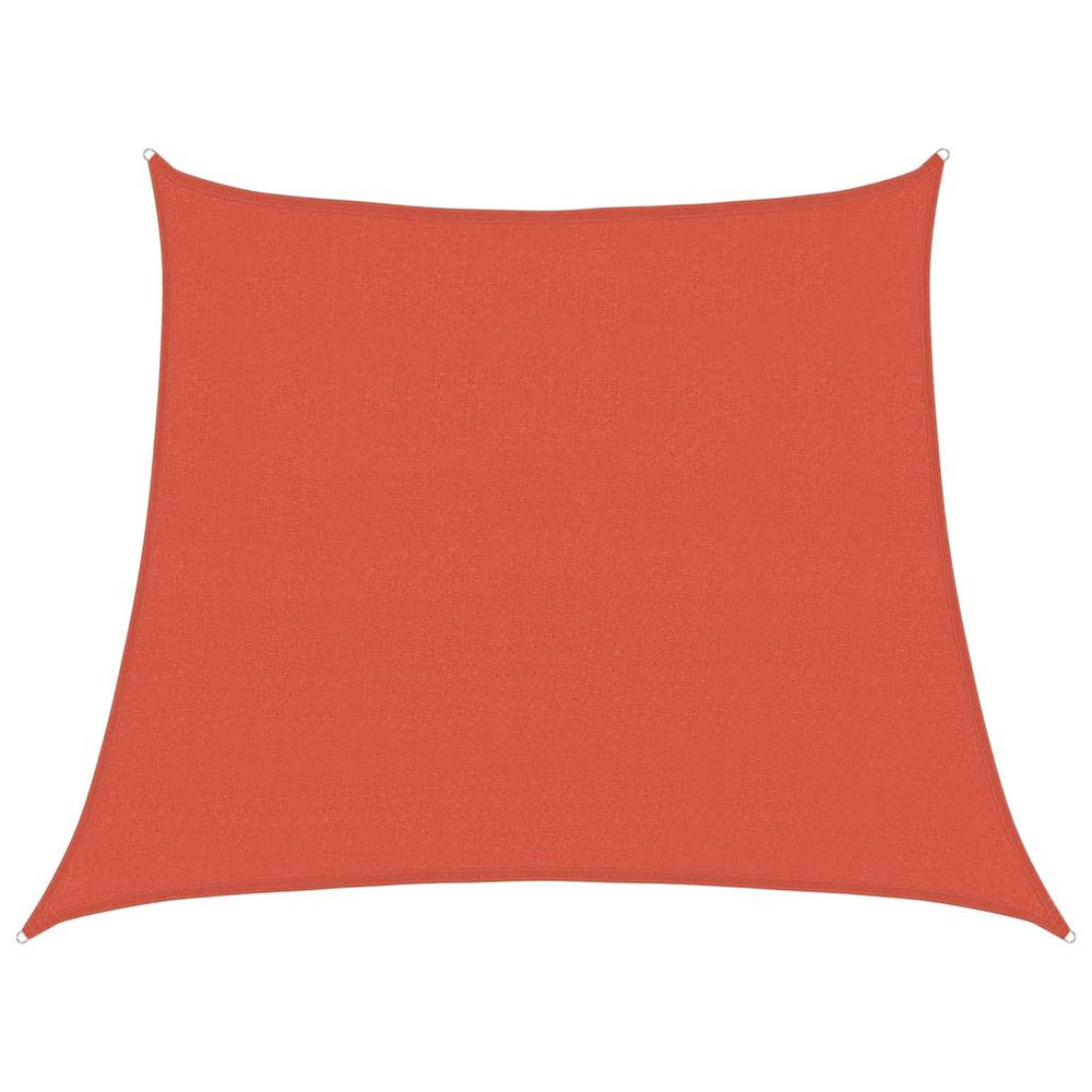 vidaXL Voile d'ombrage 160 g/m² Forme trapézoïdale Rouge terre cuite 3/4x3 m PEHD