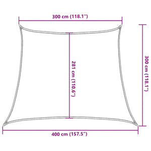 Sonnensegel 160 g/m² Trapezform Terrakottarot 3/4x3 m HDPE