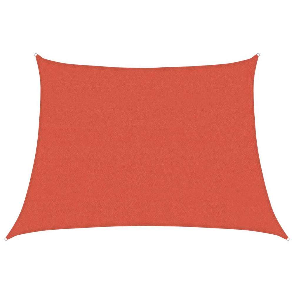 vidaXL Voile d'ombrage 160 g/m² forme trapézoïdale terre cuite 4/5x3 m PEHD
