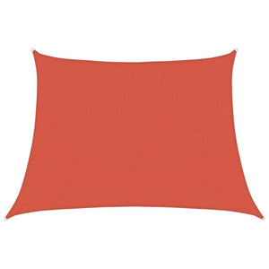 Sonnensegel 160 g/m² Trapezform Terrakottarot 4/5x3 m HDPE