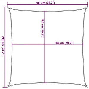 Sonnensegel 160 g/m² Taupe 2x2 m HDPE