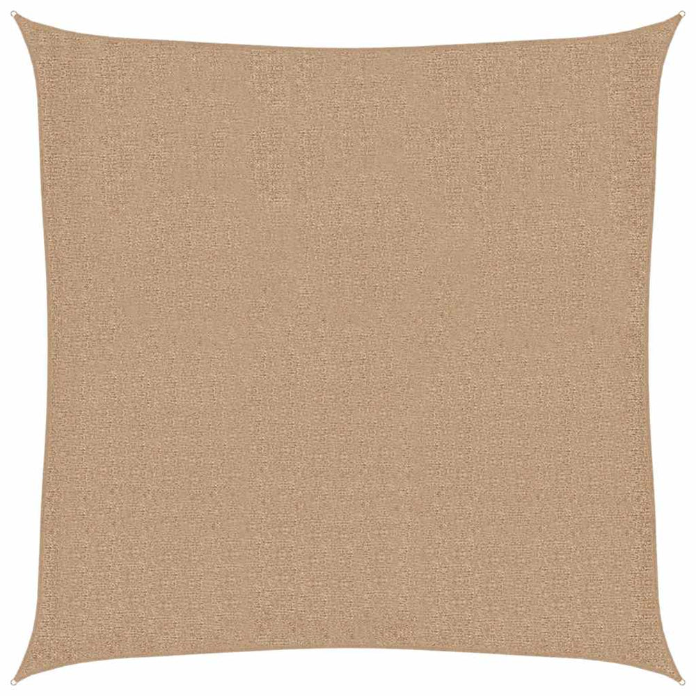 vidaXL Voile d'ombrage 160 g/m² Taupe 5x5 m PEHD