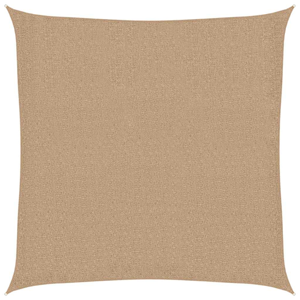 vidaXL Voile d'ombrage 160 g/m² Taupe 7x7 m PEHD