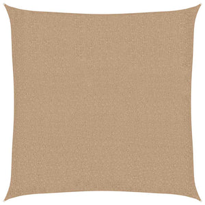 Sonnensegel 160 g/m² Taupe 7x7 m HDPE