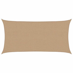 Sonnensegel 160 g/m² Taupe 2x3,5 m HDPE