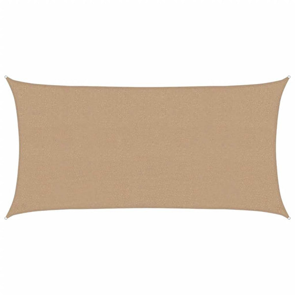 Sonnensegel 160 g/m² Taupe 2x3,5 m HDPE