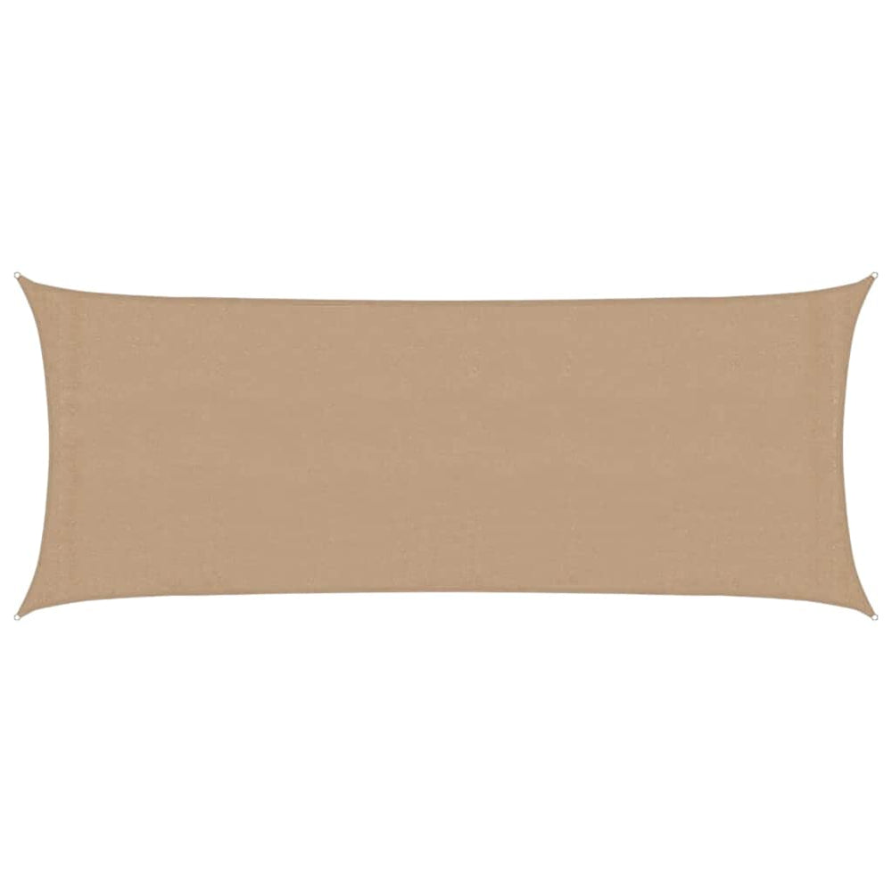 vidaXL Voile d'ombrage 160 g/m² taupe 2x5 m PEHD
