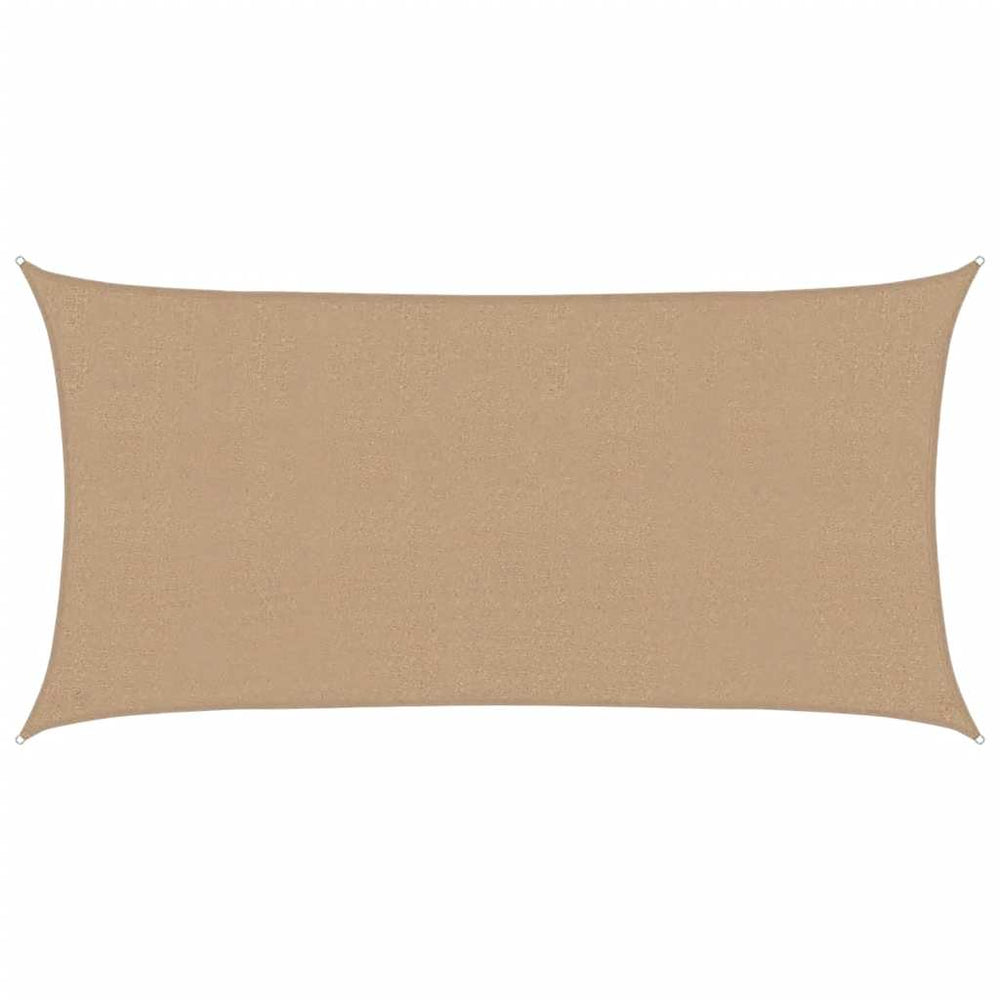 vidaXL Voile d'ombrage 160 g/m² taupe 2,5x4,5 m en PEHD