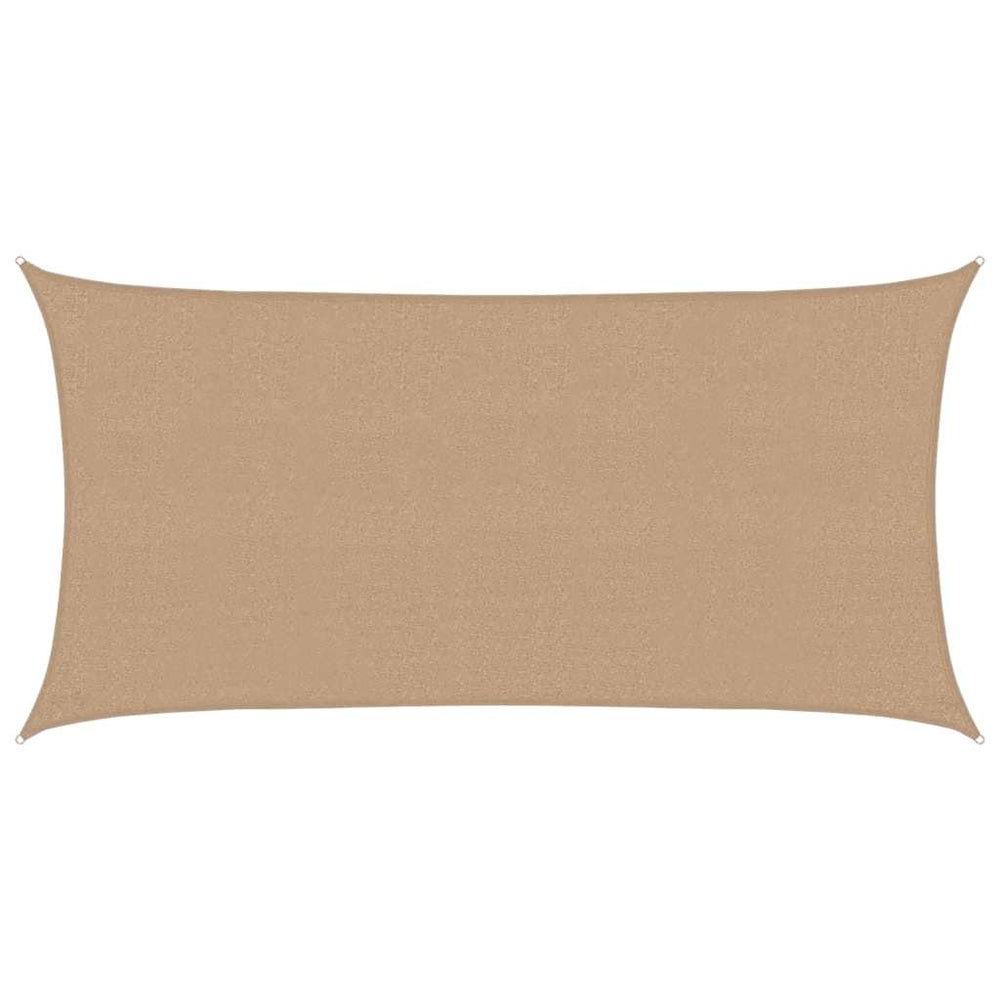 vidaXL Voile d'ombrage 160 g/m² Taupe 2,5x5 m PEHD