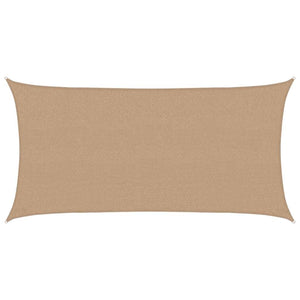 Sonnensegel 160 g/m² Taupe 2,5x5 m HDPE