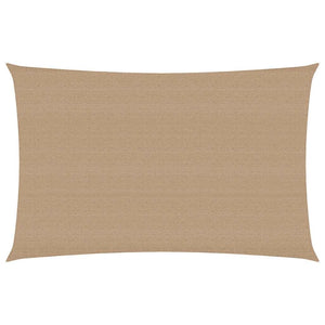 Sonnensegel 160 g/m² Taupe 3x5 m HDPE