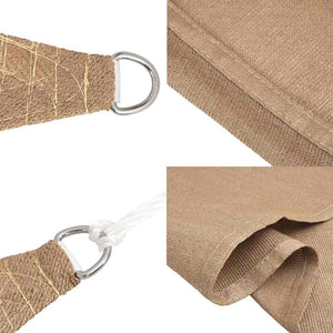 Sonnensegel 160 g/m² Taupe 3x5 m HDPE