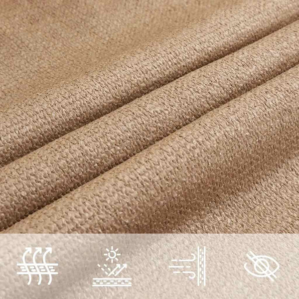 Sonnensegel 160 g/m² Taupe 3,5x4,5 m HDPE