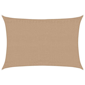 Sonnensegel 160 g/m² Taupe 4x6 m HDPE