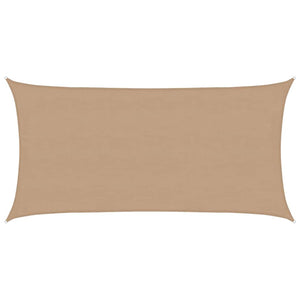 Sonnensegel 160 g/m² Taupe 4x7 m HDPE