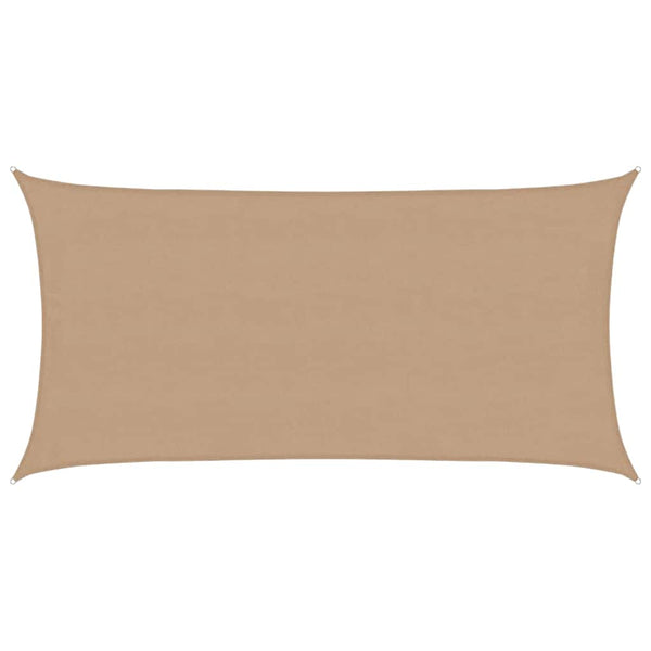 Sonnensegel 160 g/m² Taupe 4x7 m HDPE