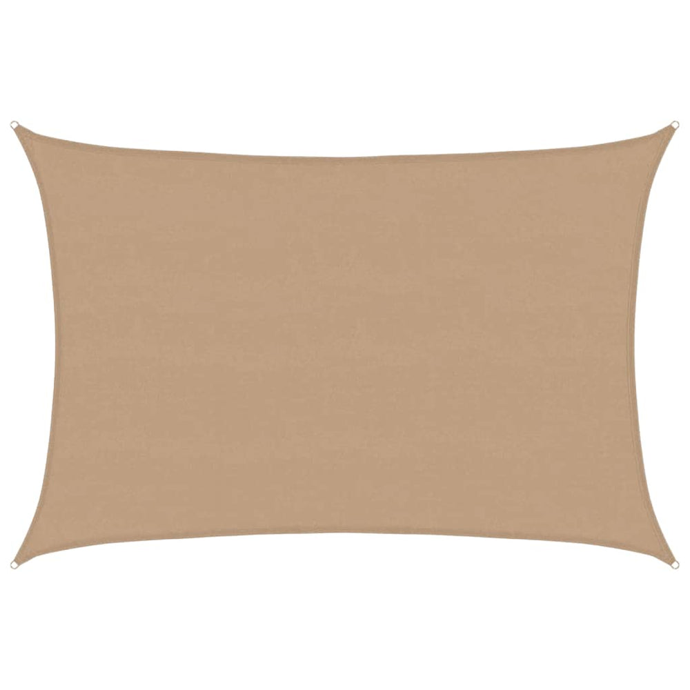 vidaXL Voile d'ombrage 160 g/m² taupe 5x6 m HDPE