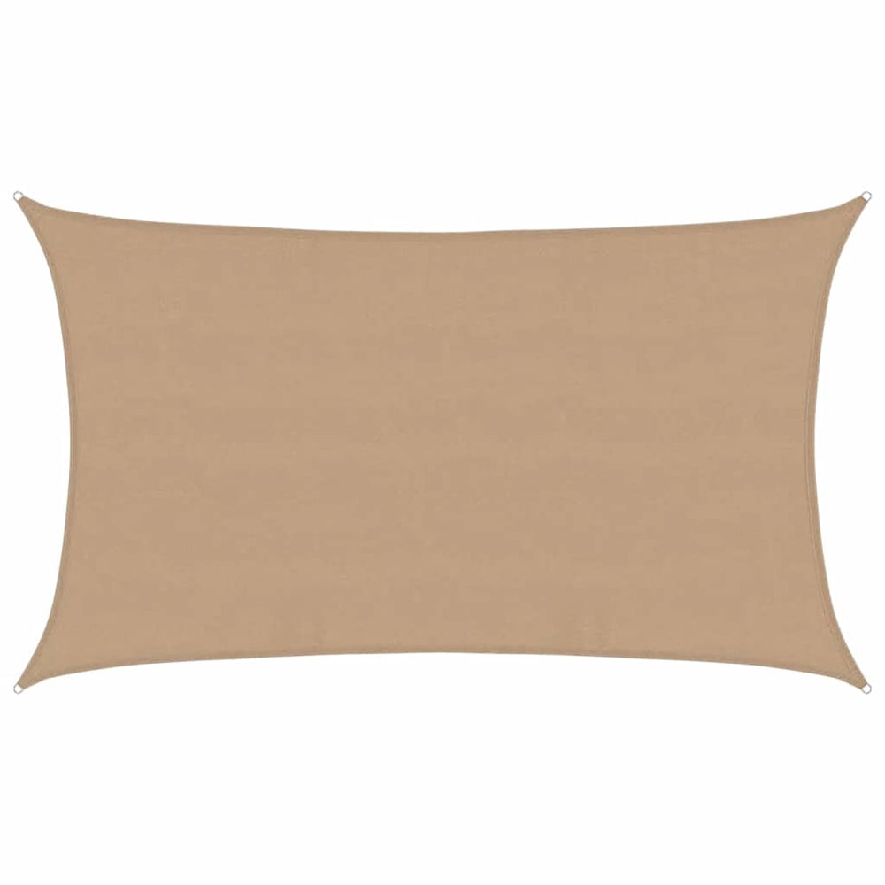 vidaXL Voile d'ombrage 160 g/m² Taupe 5x8 m PEHD
