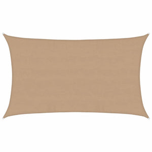 Sonnensegel 160 g/m² Taupe 5x8 m HDPE