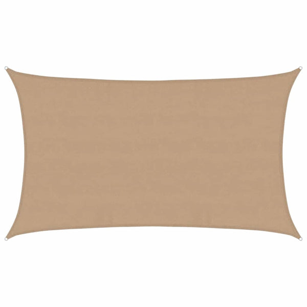 Sonnensegel 160 g/m² Taupe 5x8 m HDPE