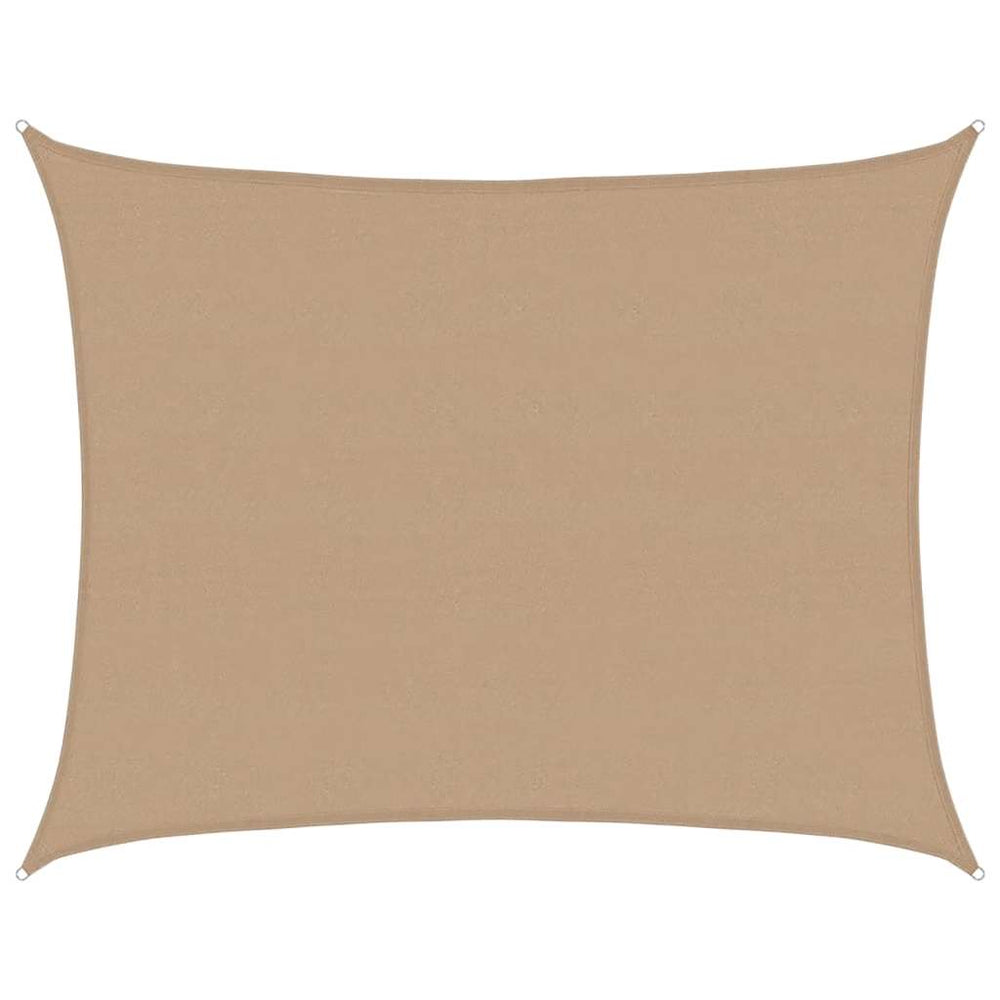 vidaXL Voile d'ombrage 160 g/m² Taupe 6x7 m HDPE