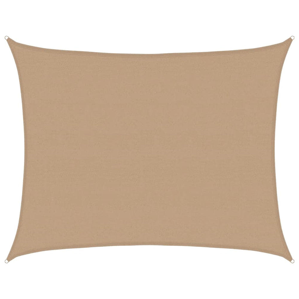 vidaXL Voile d'ombrage 160 g/m² Taupe 6x8 m HDPE