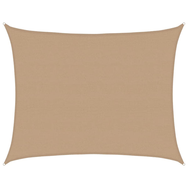Sonnensegel 160 g/m² Taupe 6x8 m HDPE