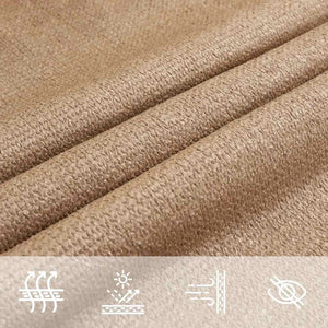 Sonnensegel 160 g/m² Taupe 3,5x3,5x4,9 m HDPE