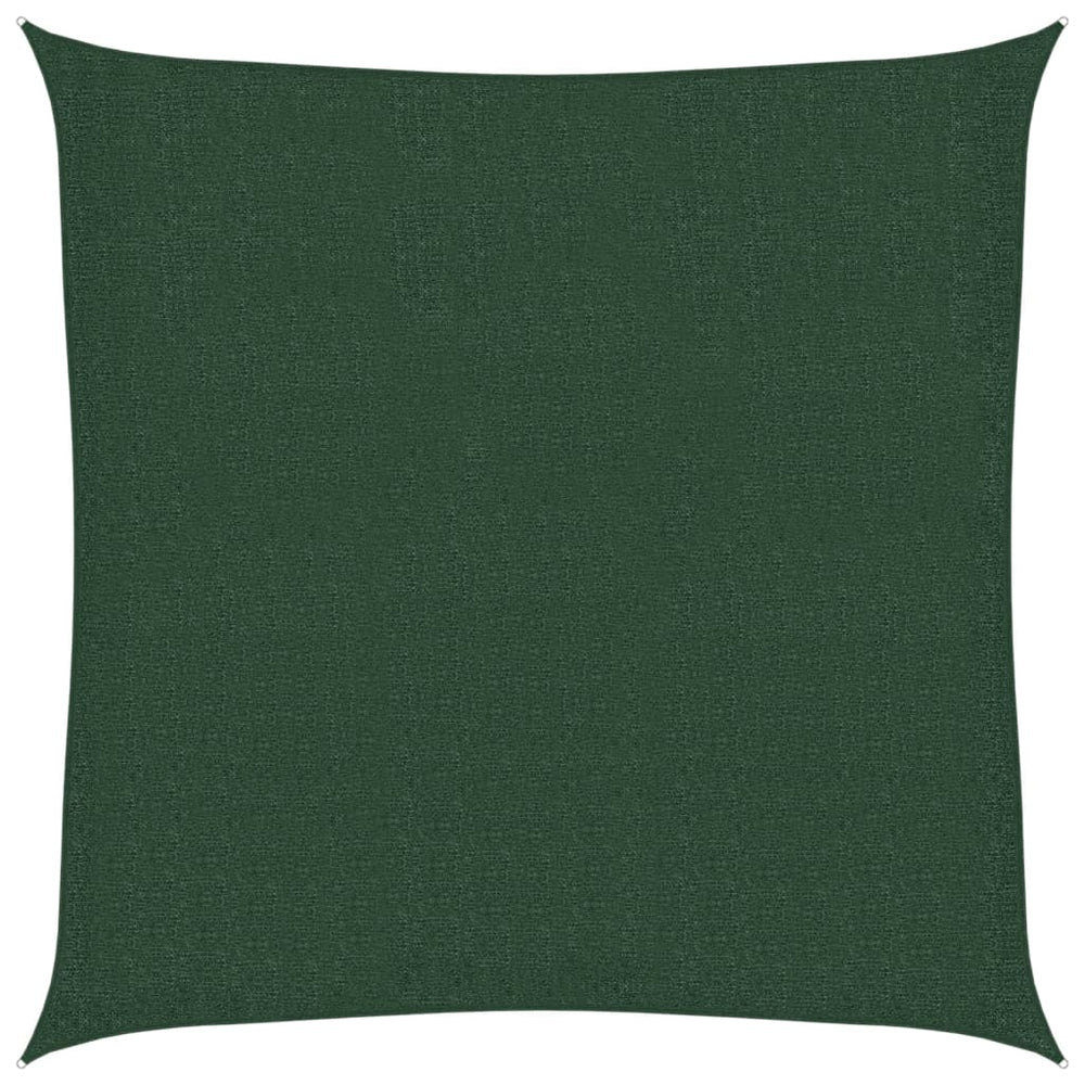 vidaXL Voile d'ombrage 160 g/m² Vert foncé 2x2 m PEHD