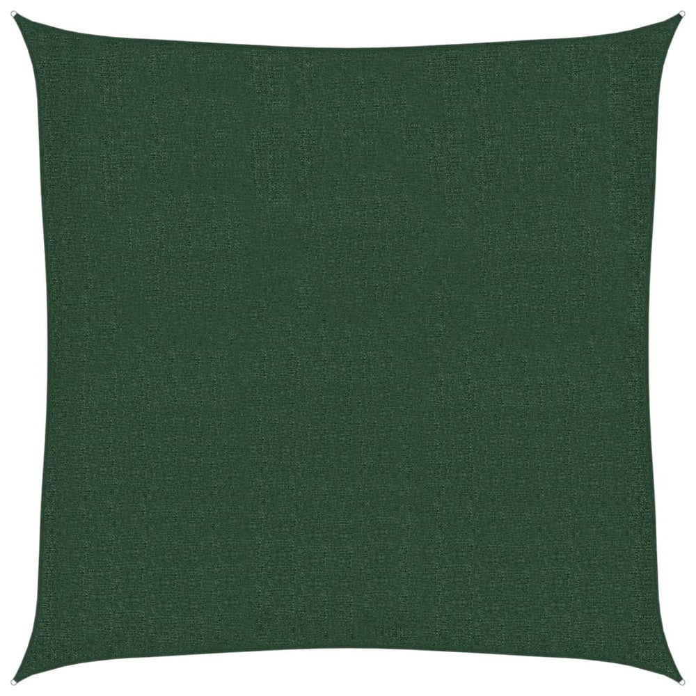 vidaXL Voile d'ombrage 160 g/m² Vert Foncé 2,5x2,5 m HDPE