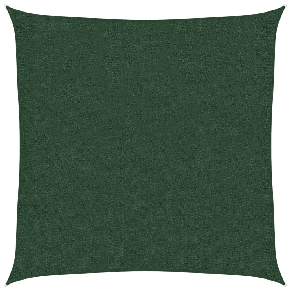 vidaXL Voile d'ombrage 160 g/m² Vert foncé 3x3 m PEHD