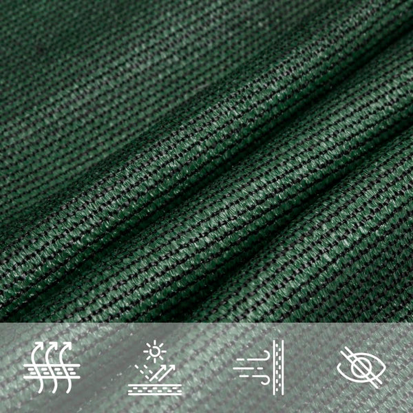 Sonnensegel 160 g/m² Dunkelgrün 3,6x3,6 m HDPE