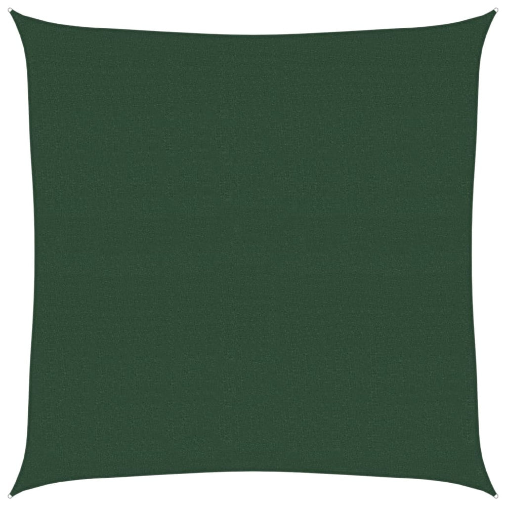 vidaXL Voile d'ombrage 160 g/m² Vert foncé 4x4 m HDPE