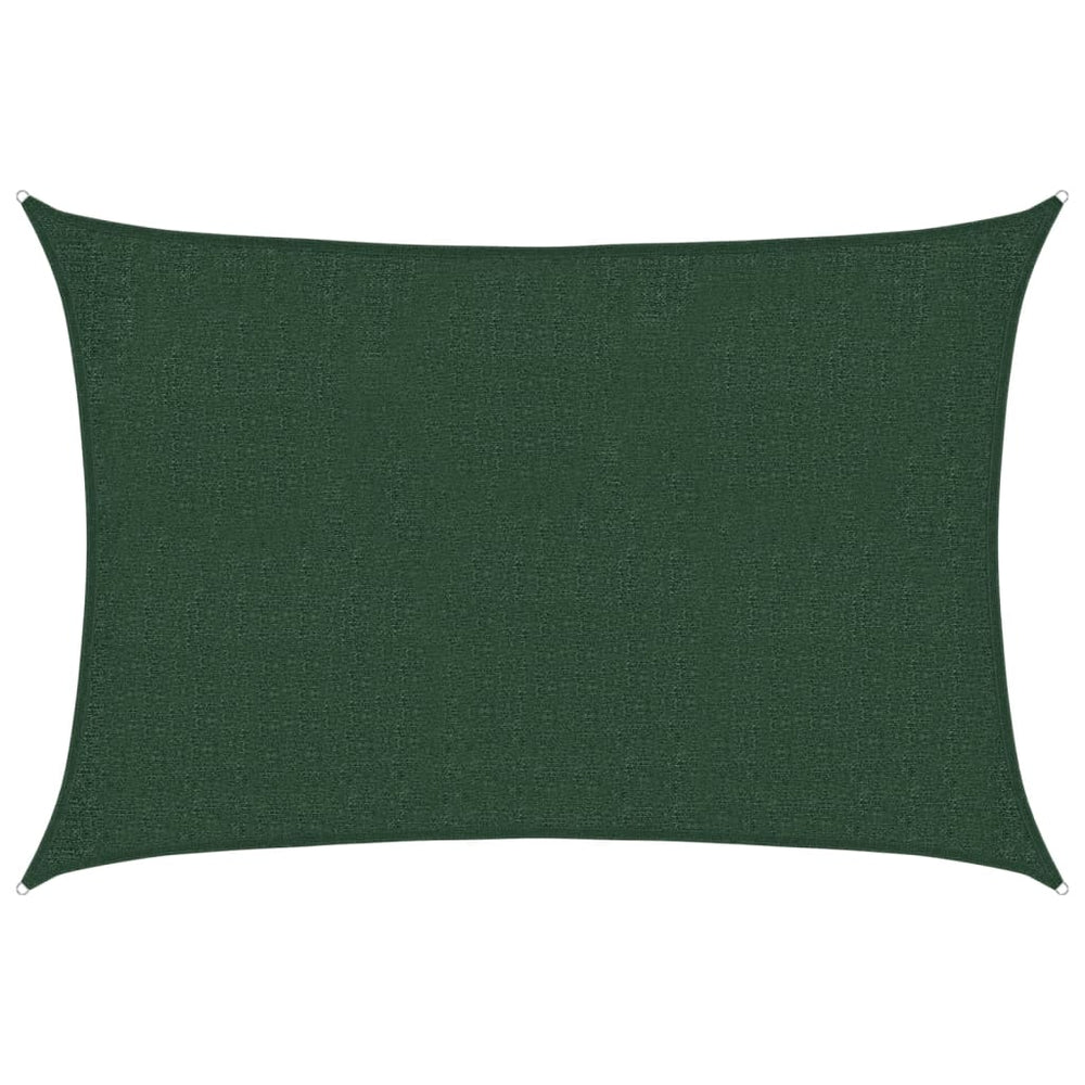 vidaXL Voile d'ombrage 160 g/m² Vert Foncé 2x3 m HDPE