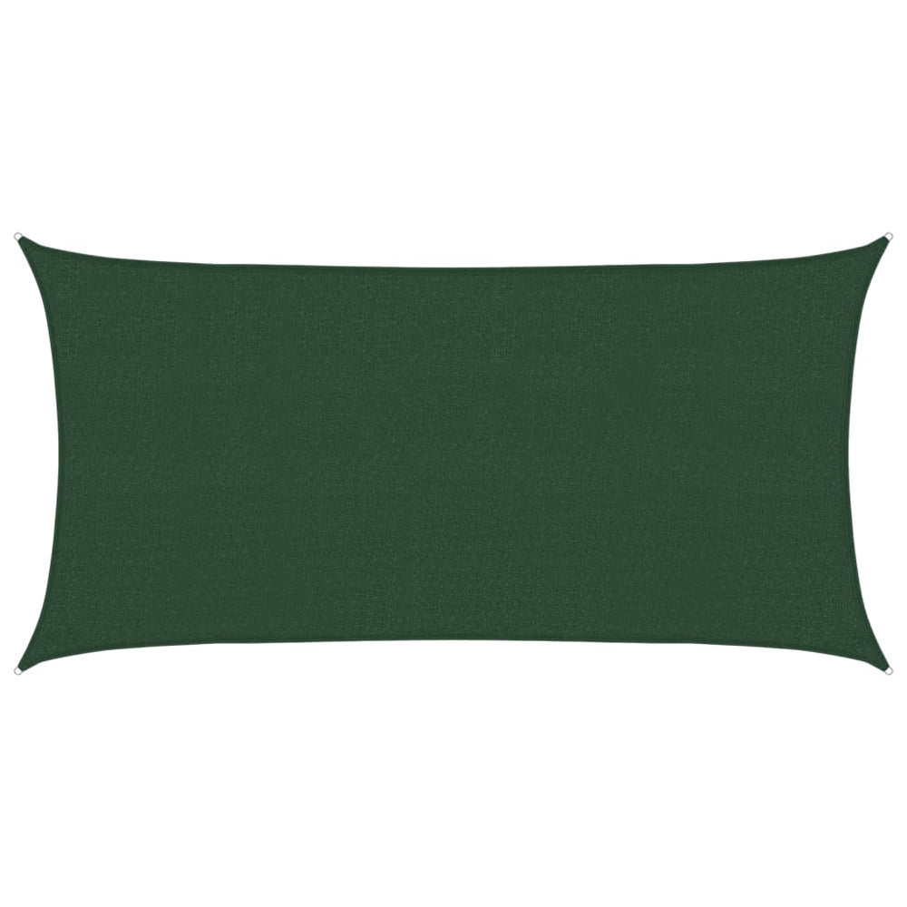 vidaXL Voile d'ombrage 160 g/m² Vert foncé 2x3,5 m en HDPE