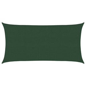 Sonnensegel 160 g/m² Dunkelgrün 2x3,5 m HDPE