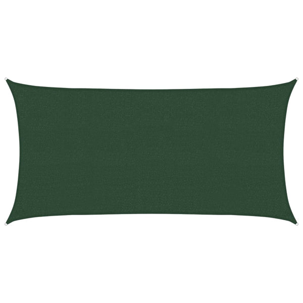 Sonnensegel 160 g/m² Dunkelgrün 2x3,5 m HDPE