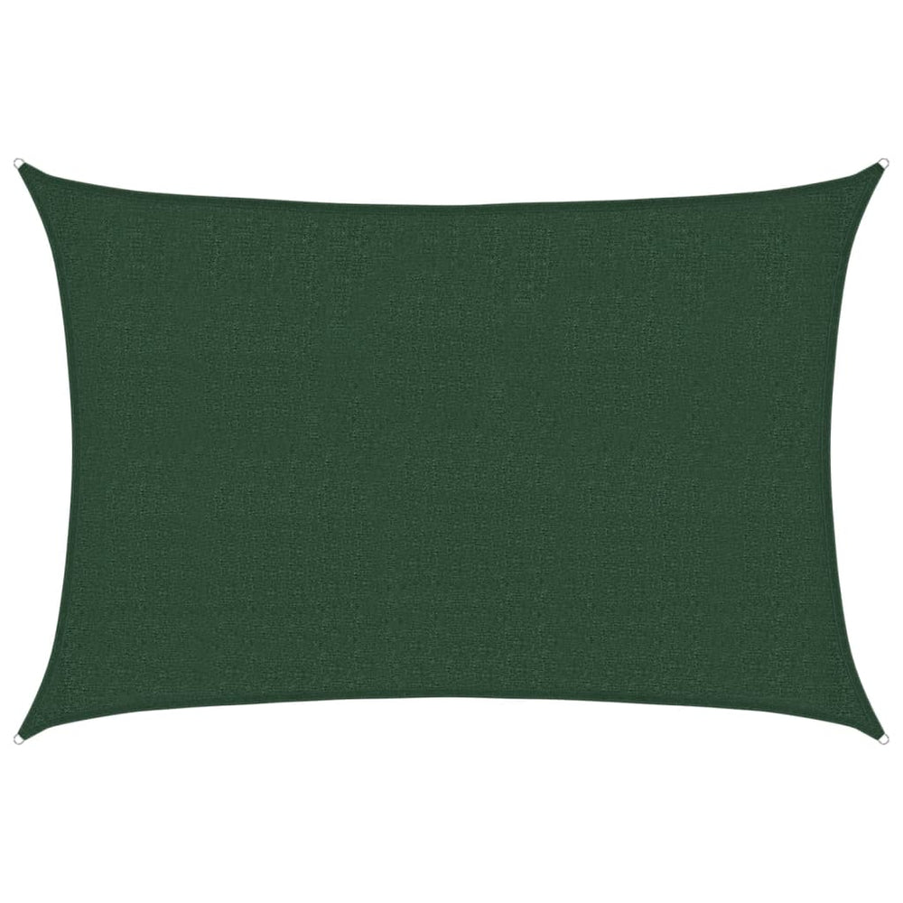 vidaXL Voile d'ombrage 160 g/m² Vert foncé 2,5x3,5 m en PEHD
