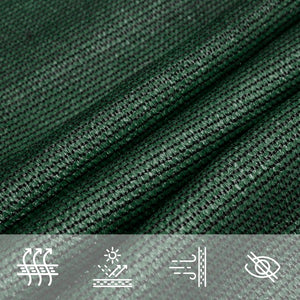 Sonnensegel 160 g/m² Dunkelgrün 2,5x3,5 m HDPE
