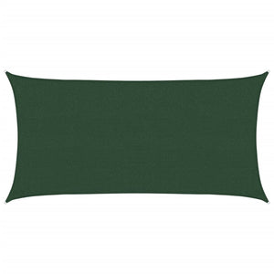 Sonnensegel 160 g/m² Dunkelgrün 2,5x5 m HDPE