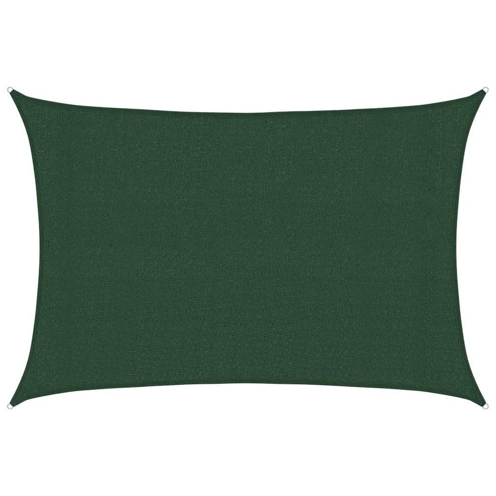 vidaXL Voile d'ombrage 160 g/m² Vert foncé 3x4,5 m en PEHD