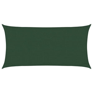 Sonnensegel 160 g/m² Dunkelgrün 3x6 m HDPE