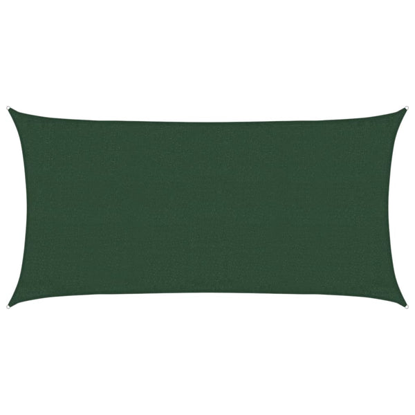 Sonnensegel 160 g/m² Dunkelgrün 3x6 m HDPE